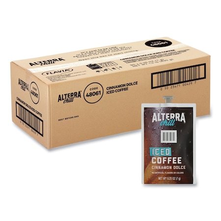 Flavia Coffee Flavia Pouches, Iced Cinnamon Dolce, Pouch, 0.25 oz, 90 PK 48061